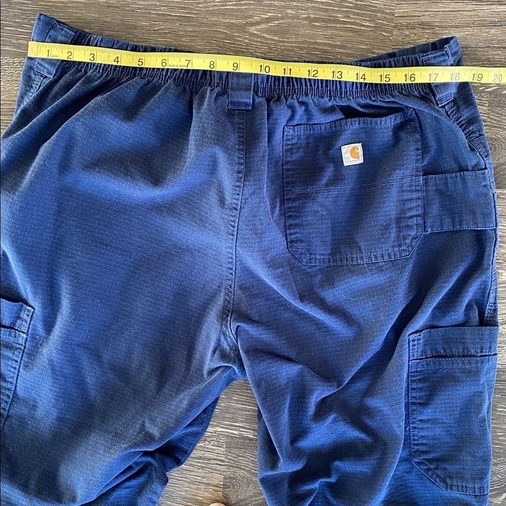 Carhartt Men's Navy Cargo Pants XL Lightweight Textured Hiking Outdoor Vacation - Picture 8 of 12
